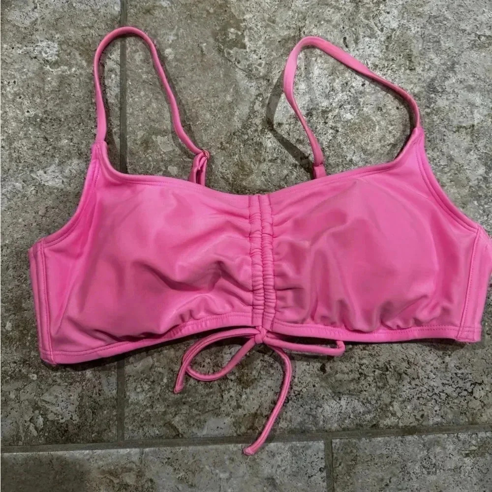 Bright pink wild fable bikini top large / E43